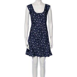 Ciao Lucia Made in Los Angeles Floral Silk Sleeveless Mini Dress Size Small